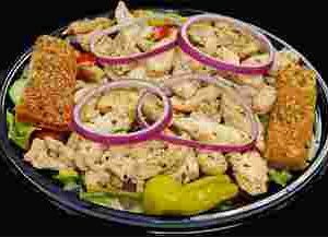 chicken salad with purple onion