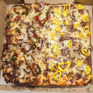 philly cheese steak pizza in buffalo ny