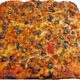 taco pizza with olives