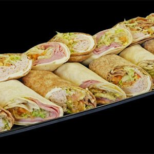 francos pizza platter of wraps